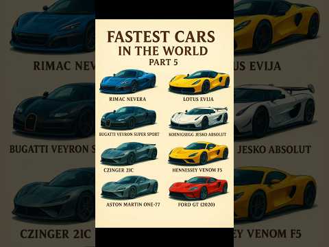 Top 7 Fastest Cars You Won't Believe Exist!