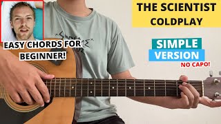 The Scientist - Coldplay (Guitar Tutorial) Easy Chords For Beginner! No Capo!