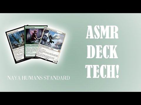ASMR: MTG Standard Deck Tech: Naya Humans (Soft Speaking, Card Sounds) | Female ASMR