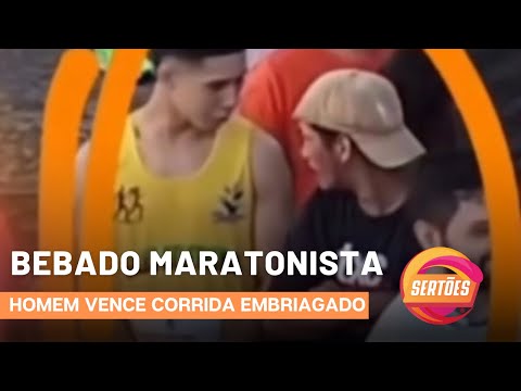 BÊBADO DE CHINELO VENCE CORRIDA SEM ESTAR INSCRITO