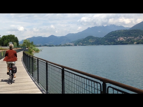 Cycling around Lake Levico and Caldonazzo