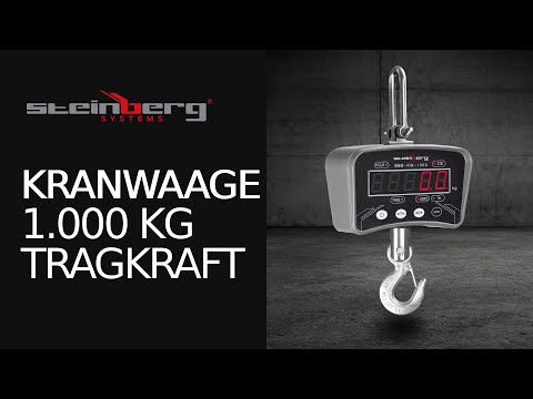 Video - Kranwaage - 1000 kg / 0,2 kg - LED - digital
