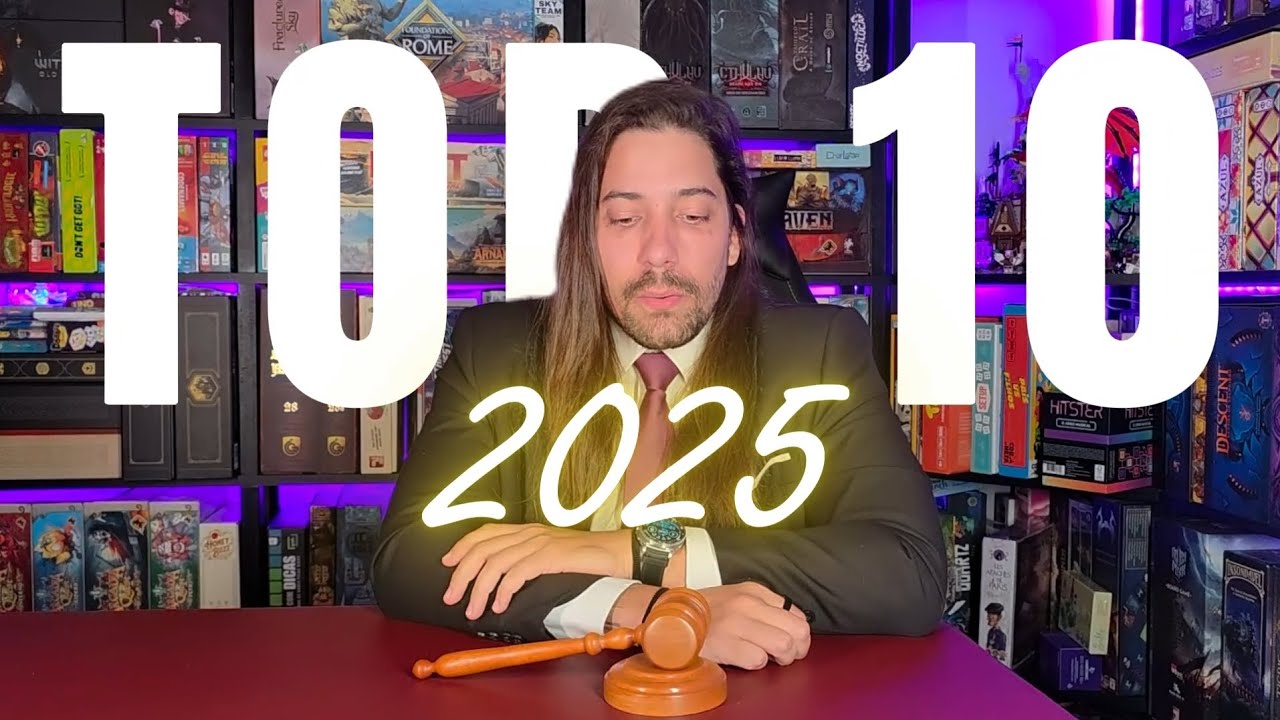 TOP 10 - JOGOS DE TABULEIRO 2025