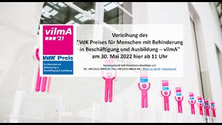Video: Verleihung VdK-Preis vilmA vom 30. Mai 2022