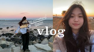 20 Something Diaries | march vlog, getting vaccinated, paint & sip, beach trip
