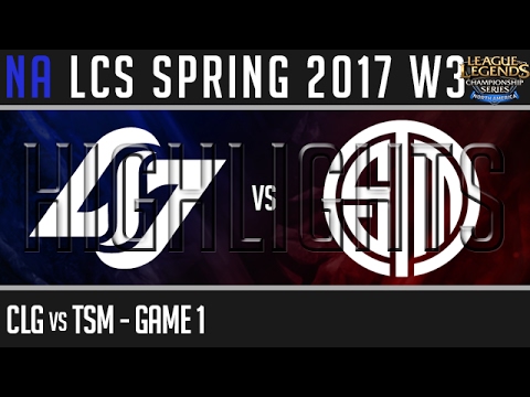 CLG vs TSM Highlights Game 1 - NA LCS week 3 Day 2 Spring 2017 - CLG vs Team Solomid G1