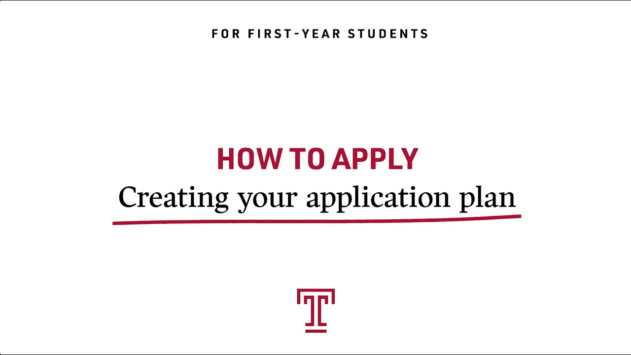 How to Apply to Temple University