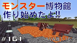 【ちのんのマイクラ実況】#161 モンスター博物館作り始めたよ!!(JAVA版1.16.5)
