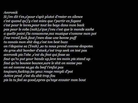 Accronik Ft. L'Abc - On est comme sa ( Sept-iles Rap Québec )