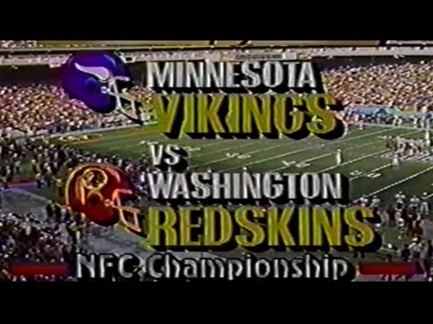 1987 NFC Championship Vikings vs Washington CBS Intro
