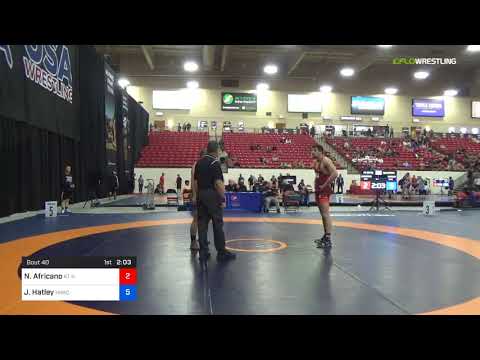 2018 Marine Corps US Open/Masters A Freestyle 88 Quarters - Nick Africano (KT K) Vs. Jared Hatley