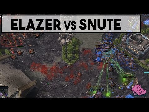 Elazer(Z) vs. Snute(Z) - Late Game ZvZ Bananza