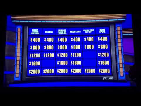 Double Jeopardy, contestant wagers $6,000 on the 2nd Daily Double in the game (5/23/19)