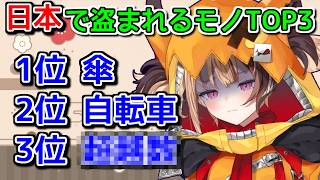 日本の窃盗が意味不明な件【ホロライブ切り抜き / 英語解説 / ジジムリン】