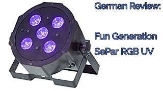 Video thumbnail for German Review + Test: Fun Generation SePar Quad LED RGB UV IR / inkl. DMX Erklärung by F3lix