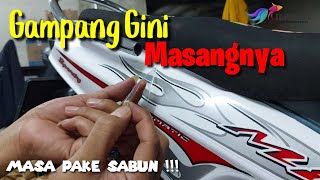 Download lagu Cara Pasang Striping Mio Sporty Putih | stiker mio sporty merah api mp3