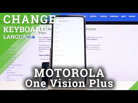 How to Change Keyboard Language in MOTOROLA One Vision Plus – Find Keyboard Dictionary