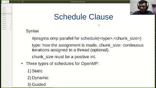 OpenMP L8: Working with Loops -- Schedule Clause