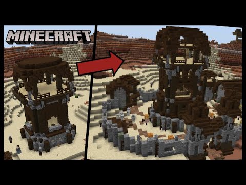Building a Pillager Base Camp by Transforming a Pillager Outpost (Minecraft Timelapse)