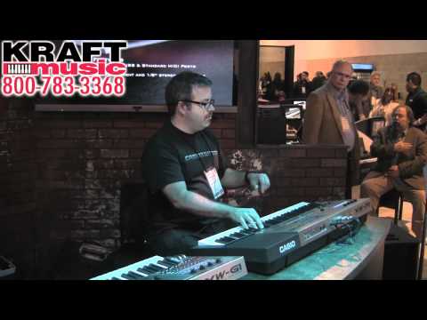 Kraft Music - Casio XW-P1 Synthesizer Demo with Mike Martin at NAMM 2012