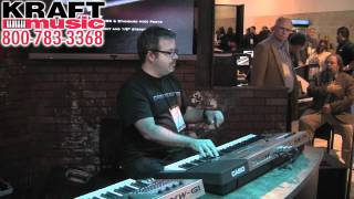 Video thumbnail for Kraft Music - Casio XW-P1 Synthesizer Demo with Mike Martin at NAMM 2012 by Kraft Music