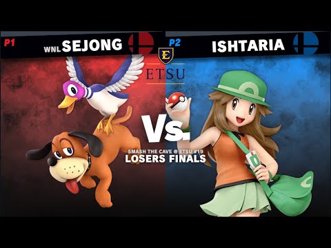 Smash the Cave @ ETSU #19 - Losers Finals: Sejong (Duck Hunt/Brawler) vs ishtaria (Pokémon Trainer)