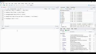 Program R (1): Deskripsi data, penggabungan data, membuat dan menghapus data frame