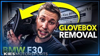How to Remove an F30 BMW Glovebox (For cool mods like Apple TVs, Rear Cameras, and More!) #Glovebox