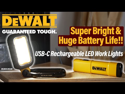 ❗ ALL NEW ❗ DeWALT USB-C Rechargeable LED Work Lights