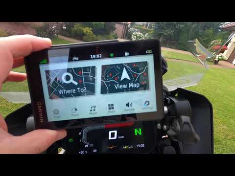 Modifying BMW GS Nav cradle to securely mount Garmin Zumo XT