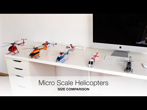 Micro Scale RC Helicopters - Size Comparison