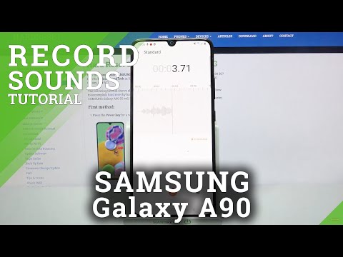 How to Record Sounds on SAMSUNG Galaxy A90 – Activate Voice Recorder