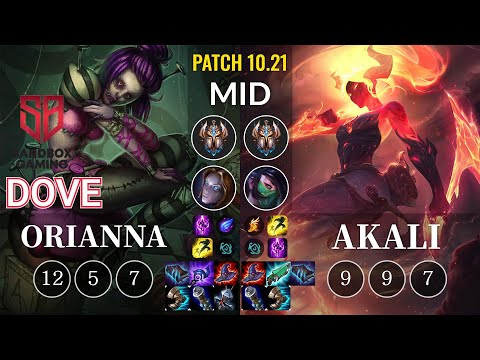 SB Dove Orianna vs Akali Mid - KR Patch 10.21