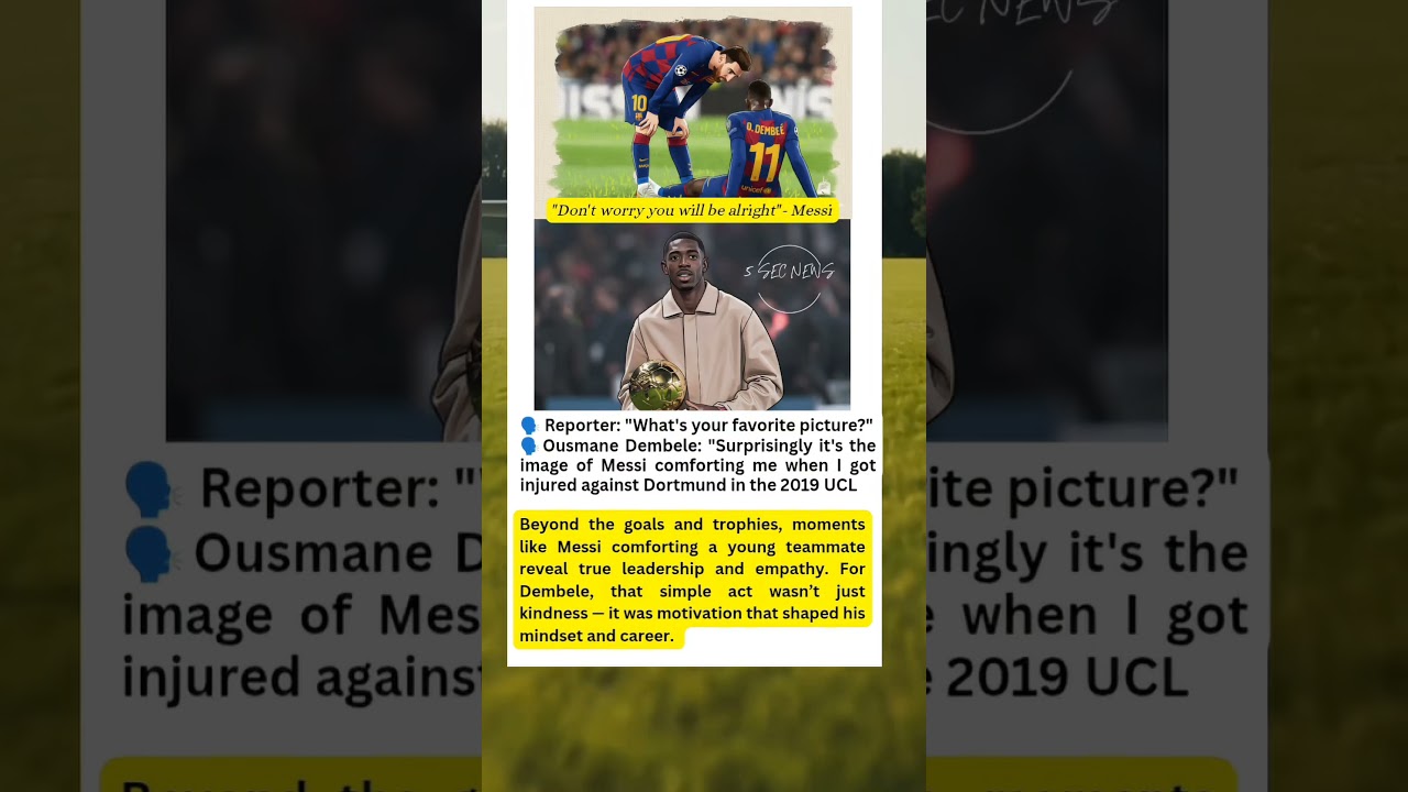Ousmane Dembele Reveals the Messi Moment He’ll Never Forget #Dembele #Messi #FCBarcelona#ukfootball