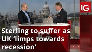 Sterling to suffer as UK ‘limps towards recession’