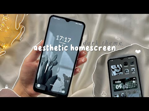 how to have an aesthetic phone｡.:*♡🐾 || dark theme🖤