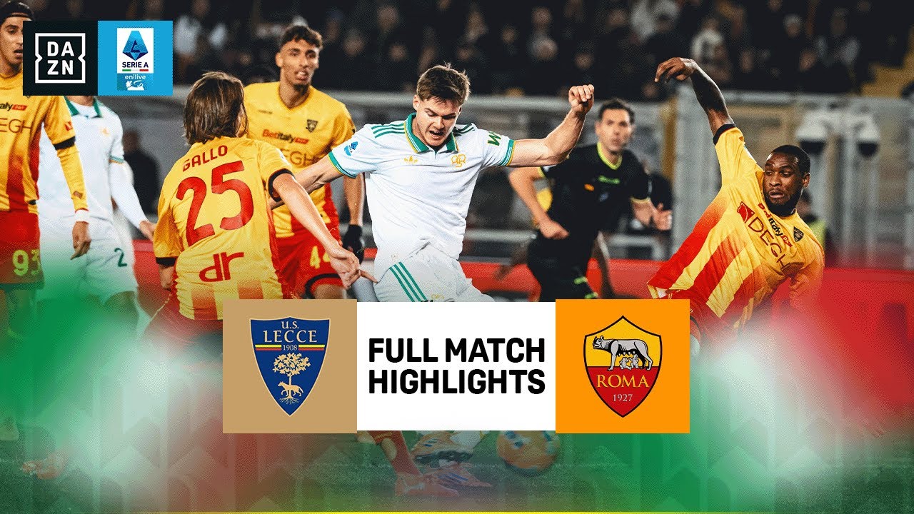 Lecce vs Roma | Lega Serie A Highlights | Matchweek 19 | 2025-2026