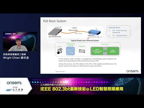 【線上研討會】IEEE 802.3bt最新技術及LED智慧照明應用 線上研討會─安森美 大聯大世平集團