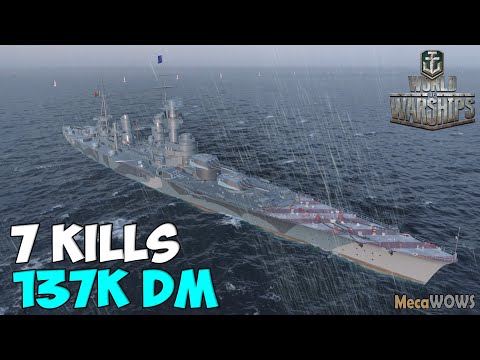 World of WarShips | Napoli | 7 KILLS | 137K Damage - Replay Gameplay 4K 60 fps