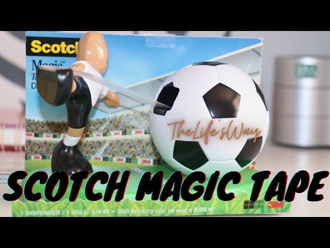 3M Scotch Magic Tape Dispenser Football Design