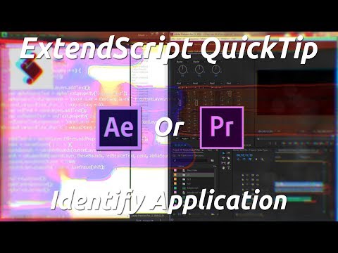 Extendscript Quicktip Identify Application