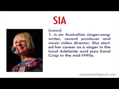 How to Pronounce Sia