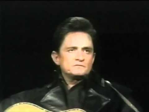 Johnny Cash sings 