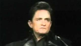 Johnny Cash sings &quot;Man In Black&quot; for the first time (with intro)