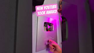 my new desktop 100K subscriber award arrived!