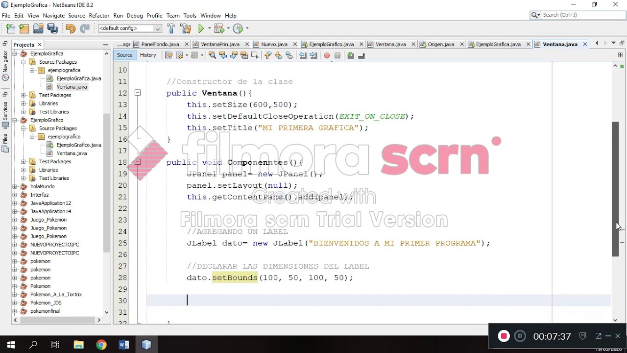 JLabel y JTextField JAVA ejemplo 2