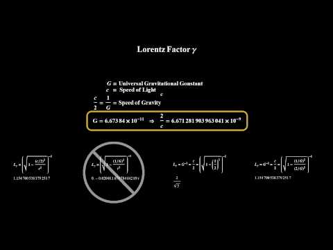 Lorentz Factor & Speed Gravity, Lorentz-Faktor, Лоренц-фактор, 勞侖茲因子