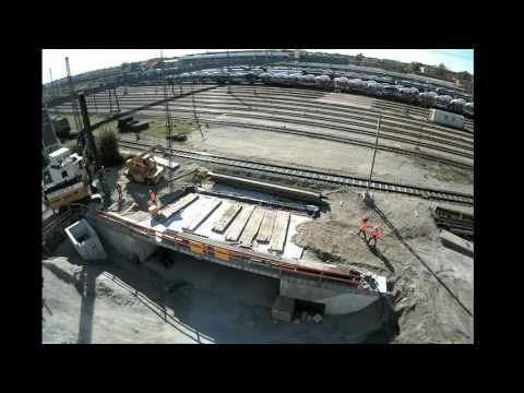 Der Bau des neuen Fußgängertunnels am Hauptbahnhof Ingolstadt - Zeitfraffer