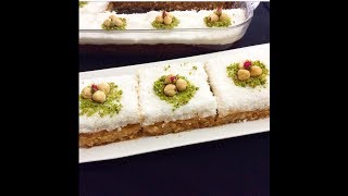 Altı Şerbetli Üstü Muhallebili Enfes Fındıkzade Tatlısı-Fındıkzade Tarifi-Bera Tatlidunyasi