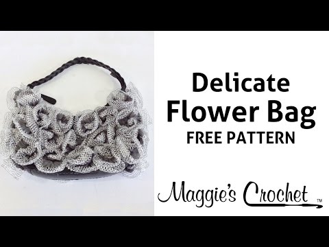 Flower Bag Starbella Lace Free Crochet Pattern - Right Handed